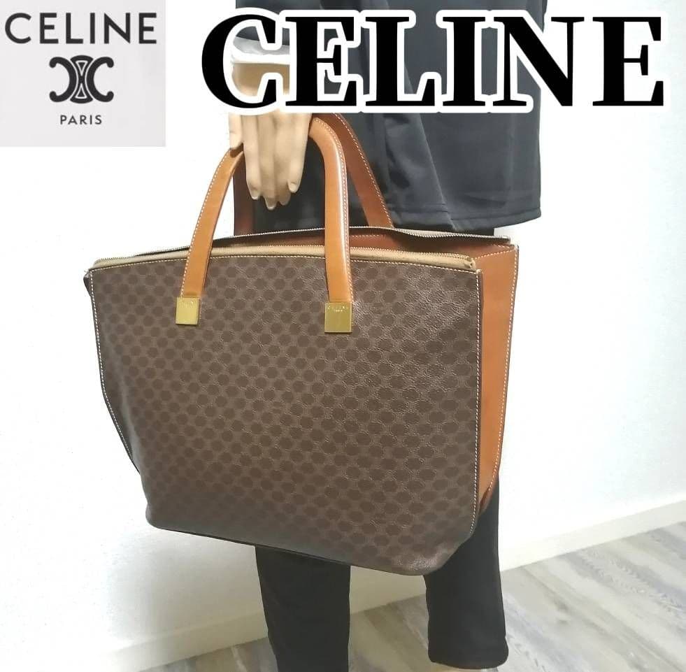 【3日間限定SALE】A4収納可　CELINE　セリーヌ　バッグ　マカダム柄