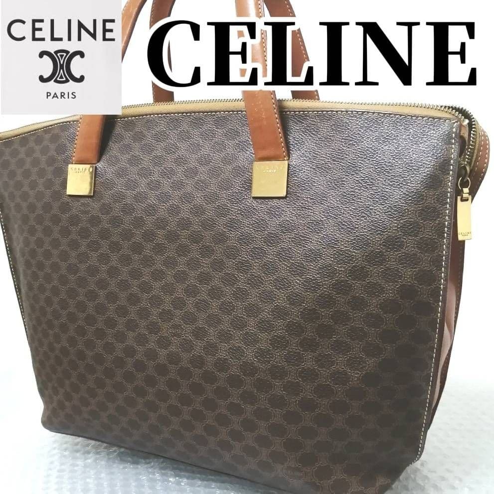 【3日間限定SALE】A4収納可　CELINE　セリーヌ　バッグ　マカダム柄