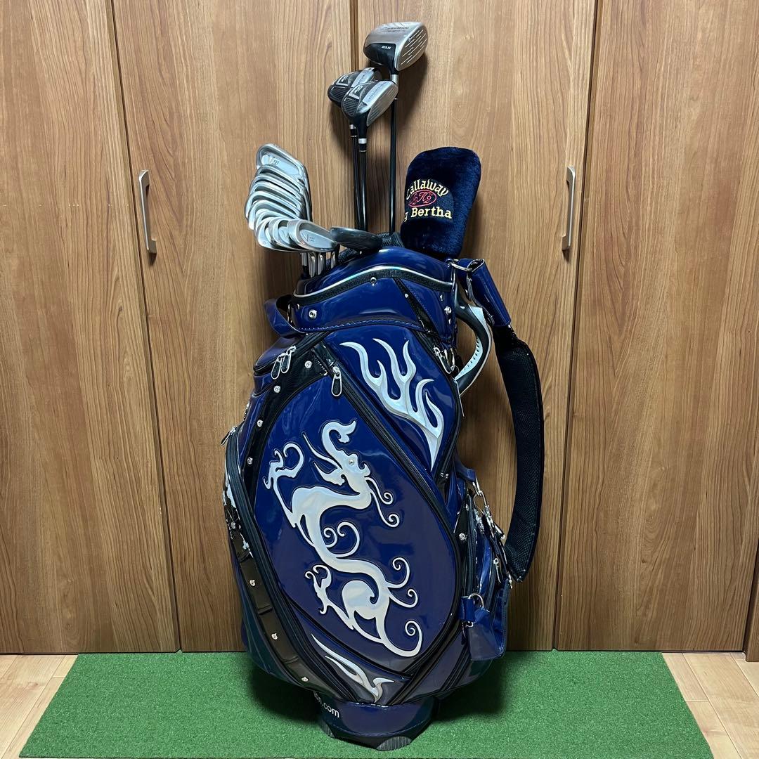 【TaylorMade】ゴルフクラブ14本 フルセット メンズ キャディバッグ付