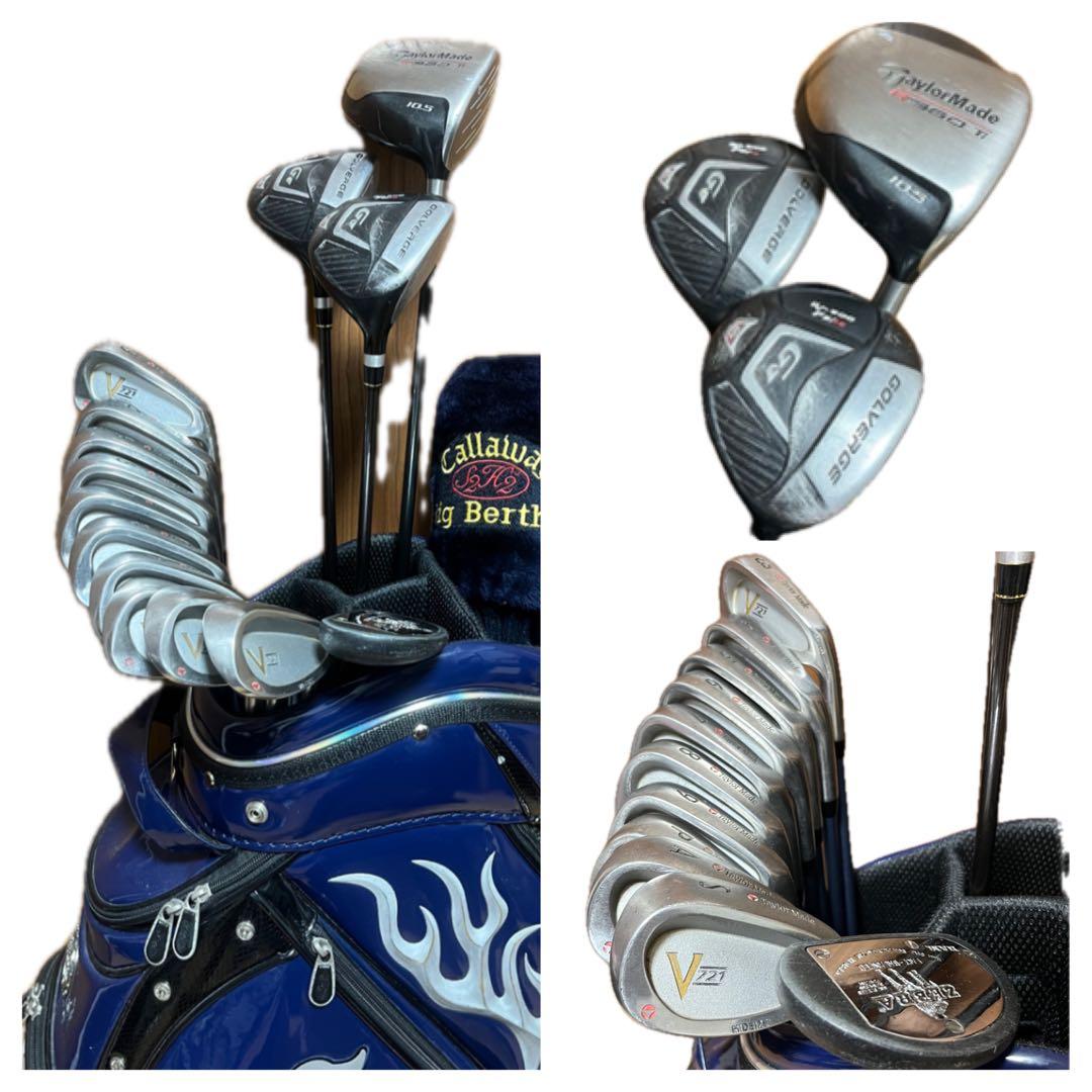 【TaylorMade】ゴルフクラブ14本 フルセット メンズ キャディバッグ付
