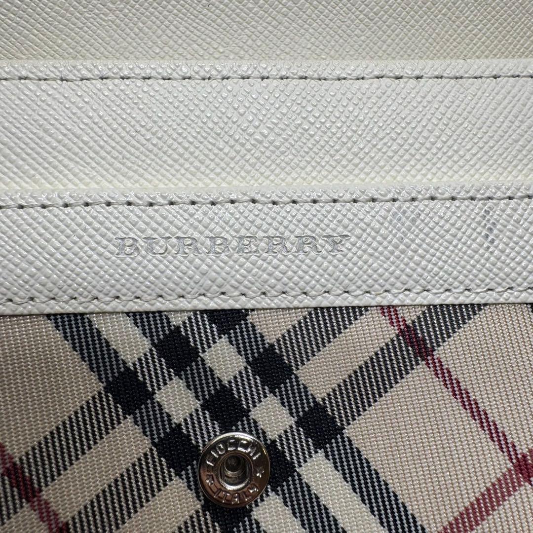美品　BURBERRY バーバリー 折り財布 ノバチェック ベージュ系