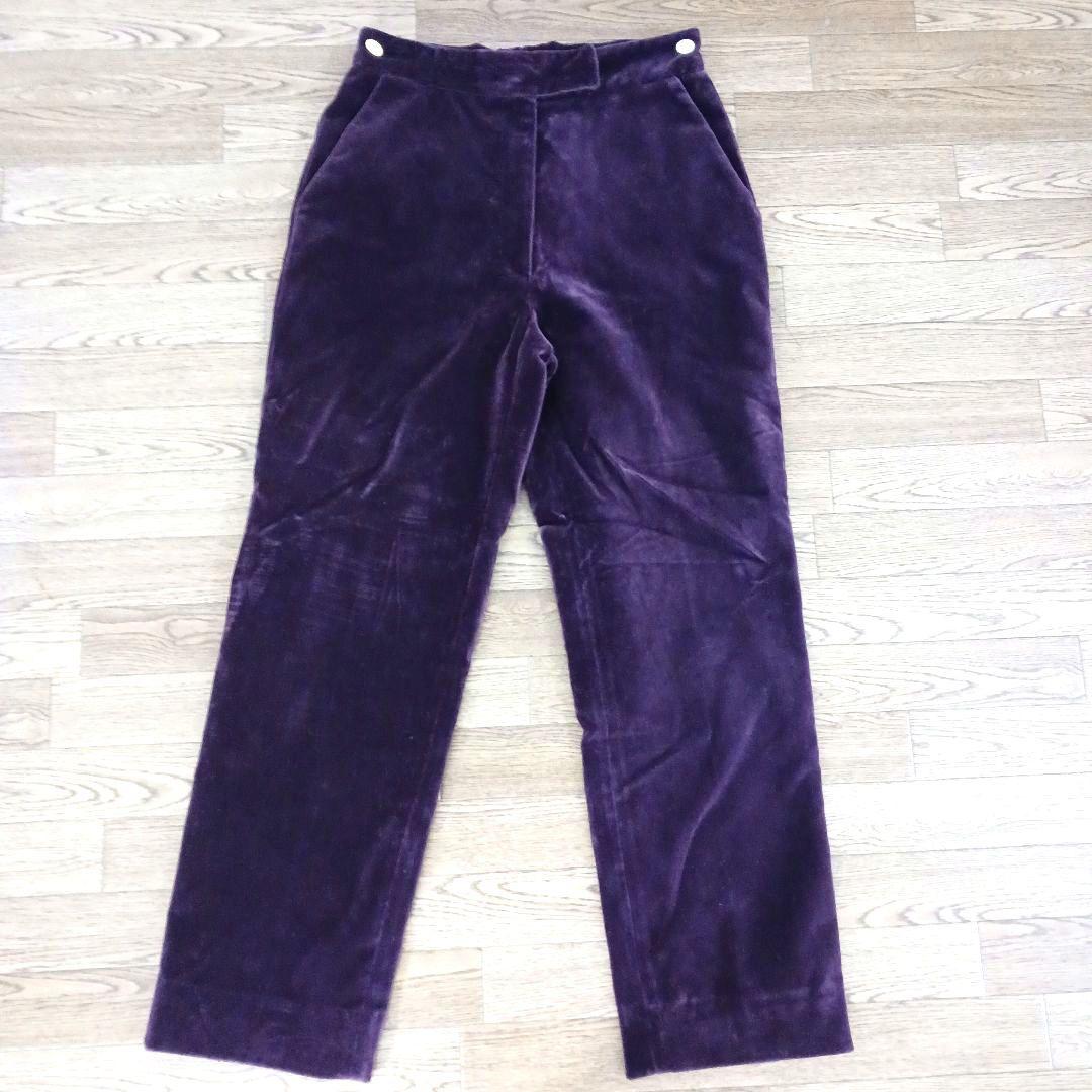 ヴィヴィアンウエストウッド　パンツ　ベロアパンツ　パープル