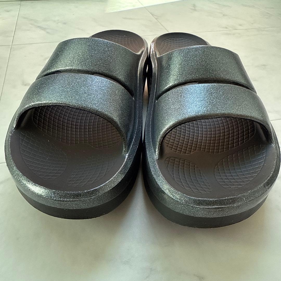 靴 OOmega OOahh Luxe Black Sparkle 27cm