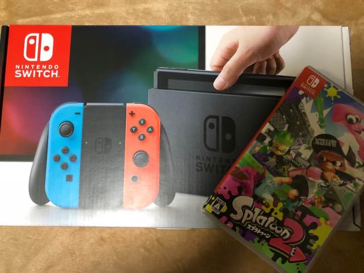 任天堂スイッチ本体セット スプラトゥーン2カセット