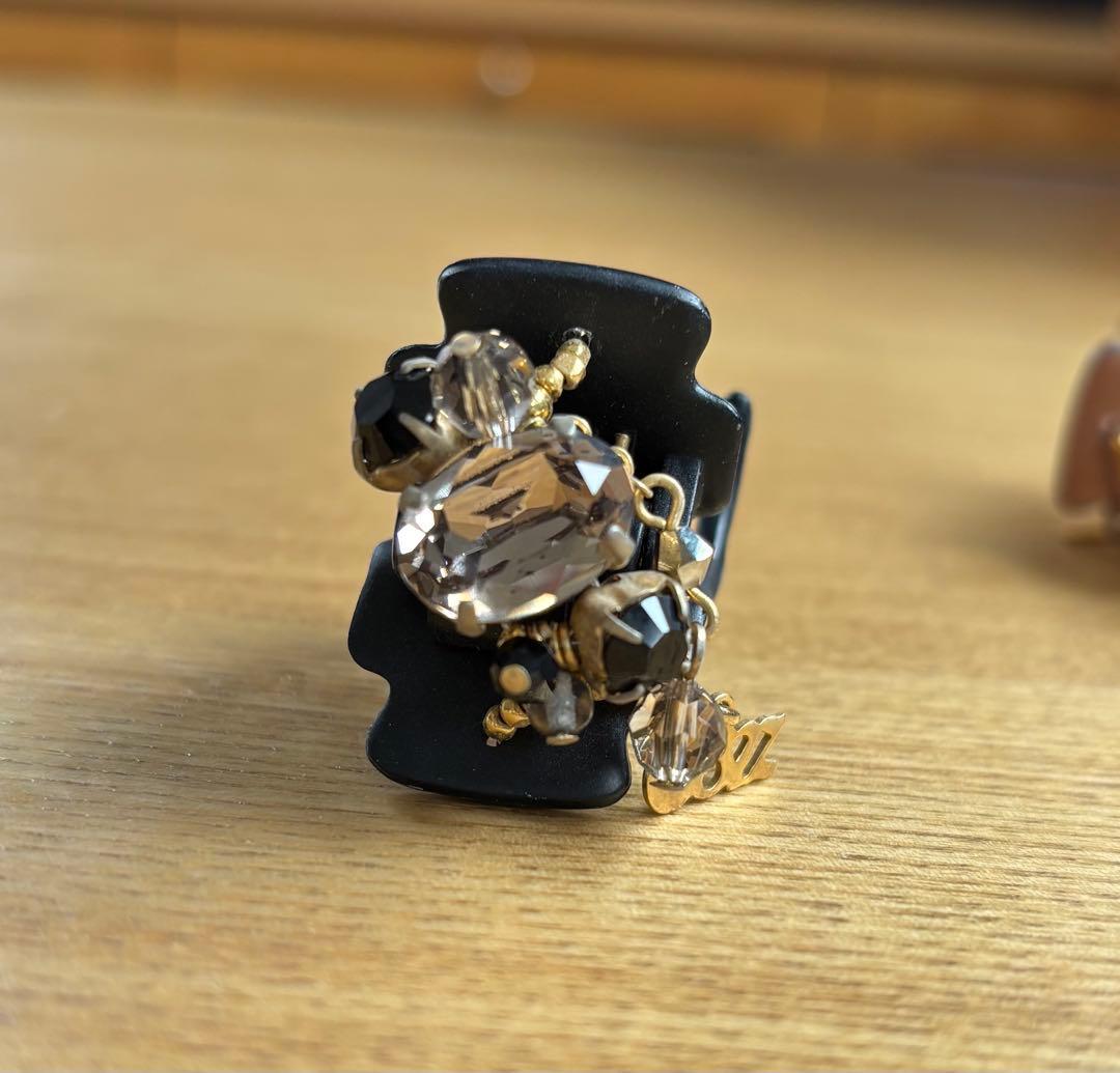 コンプレックスビズ　ヘアクリップ　 3個セット　ブラック　ピンク　ブラウン