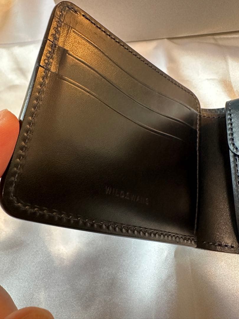 貴重 WILDSWANS 藍染クロコダイル グラウンダー