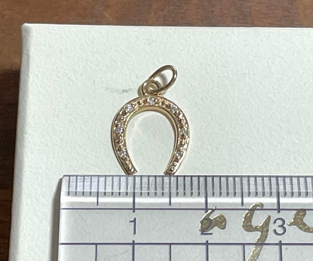 アガット　ネックレスチャーム　ダイヤ　K10