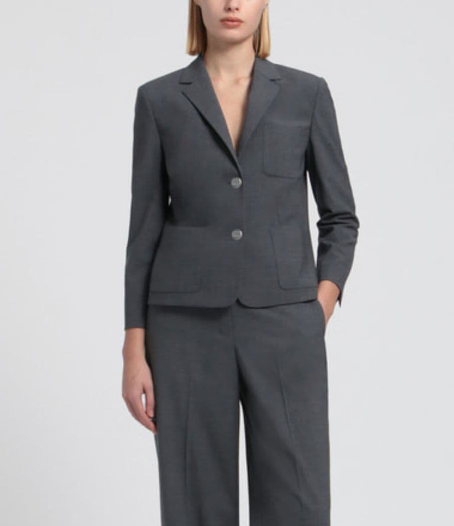 【Theory】Traceable Wool Shrkn Patch S グレー