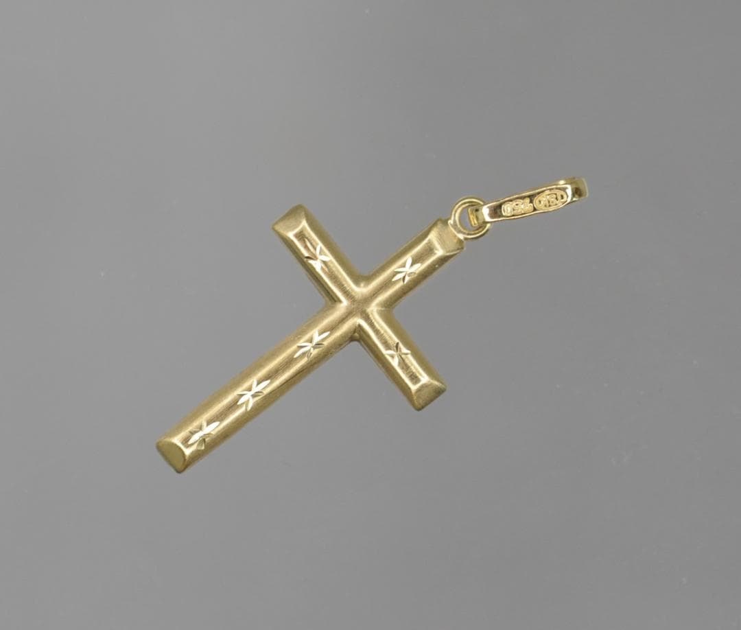 クロスのペンダントトップ　Ｋ１８