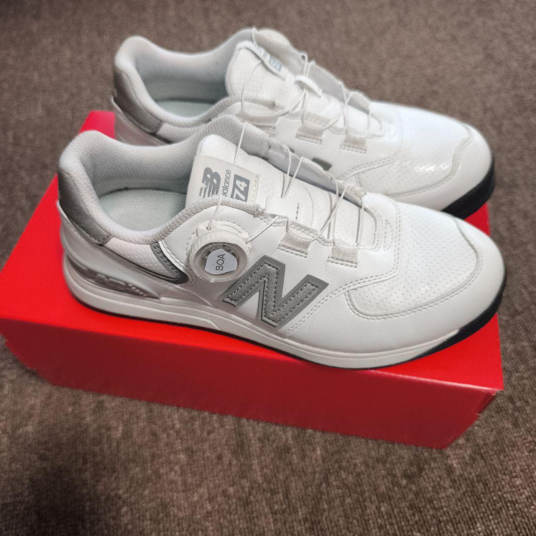 New Balance 574 2E ワイド ゴルフシューズ 23.5cm