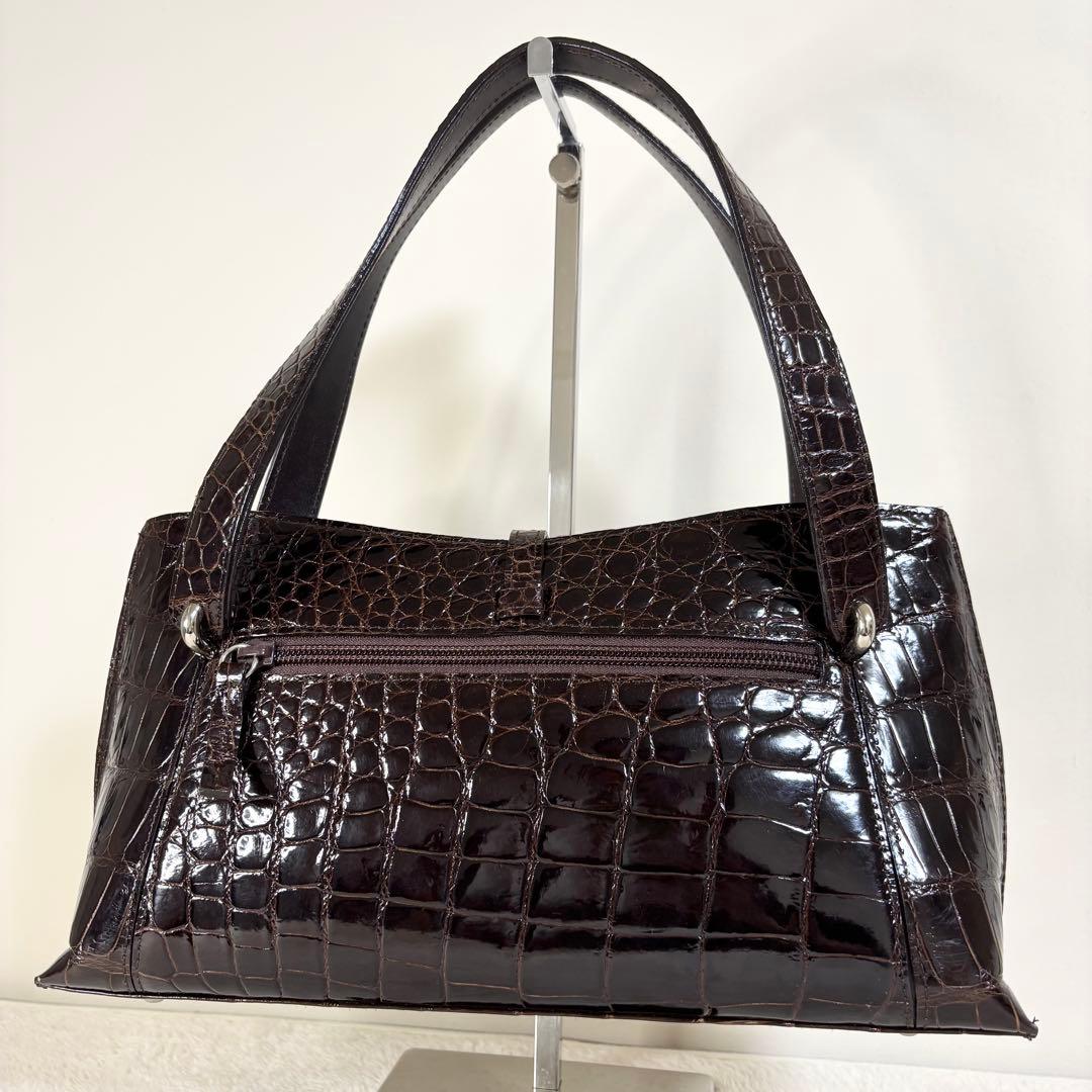 【JRA認定】クロコダイル 美品 トートバッグ 肩掛け フォーマル
