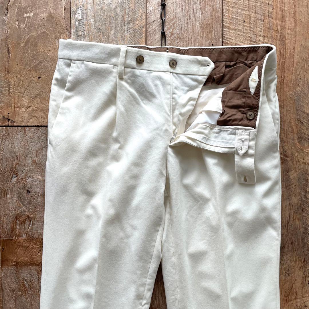 【極美品】BRIGLIA 1949 テーパード ウール スラックス パンツ 46