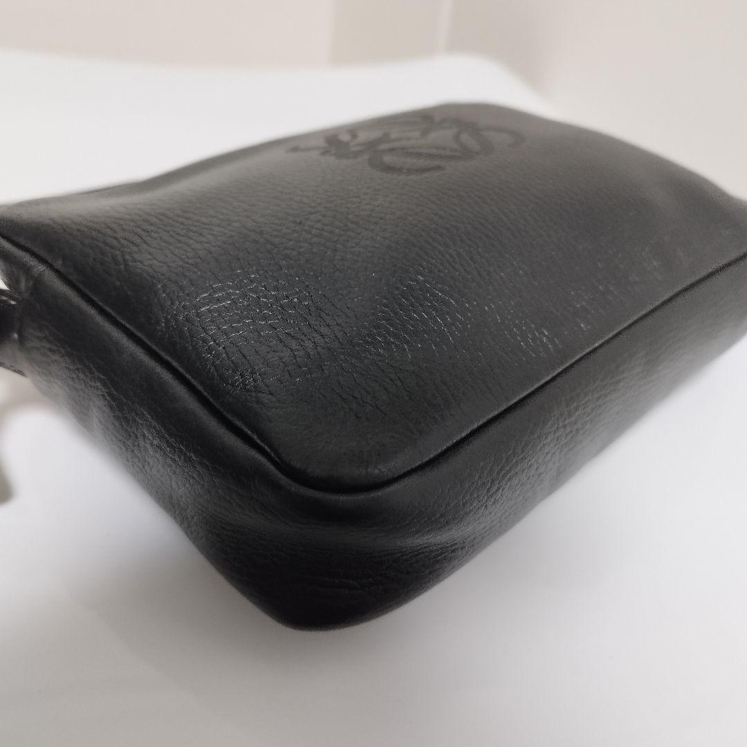美品☆　ロエベ　カメラバッグ　アナグラム　ショルダーバッグ　レザー