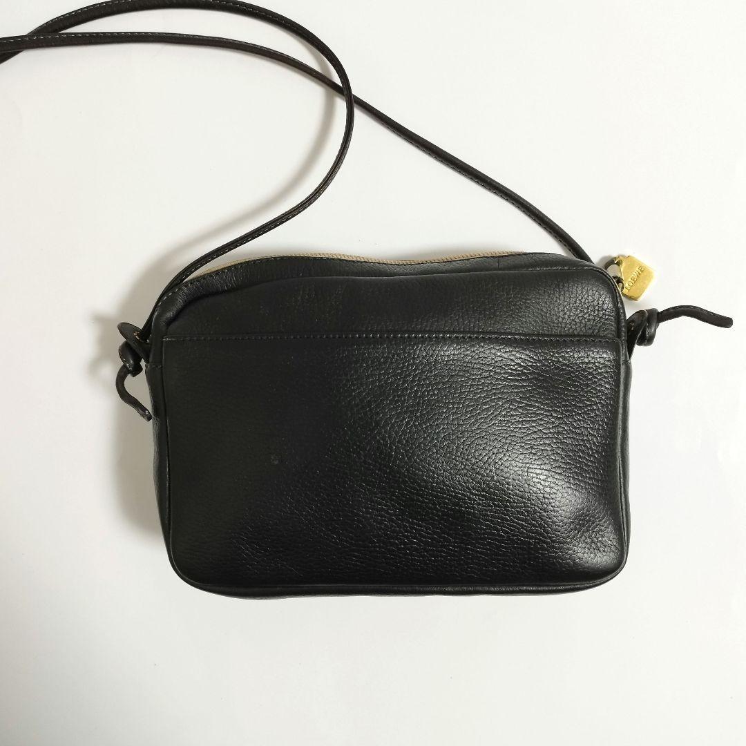 美品☆　ロエベ　カメラバッグ　アナグラム　ショルダーバッグ　レザー