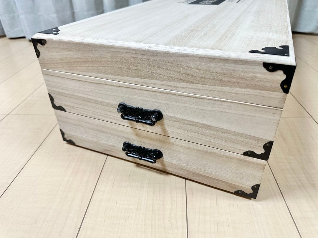 良品 特選京呉服 桐製 衣装ケース 2段 桐箱 桐ケース