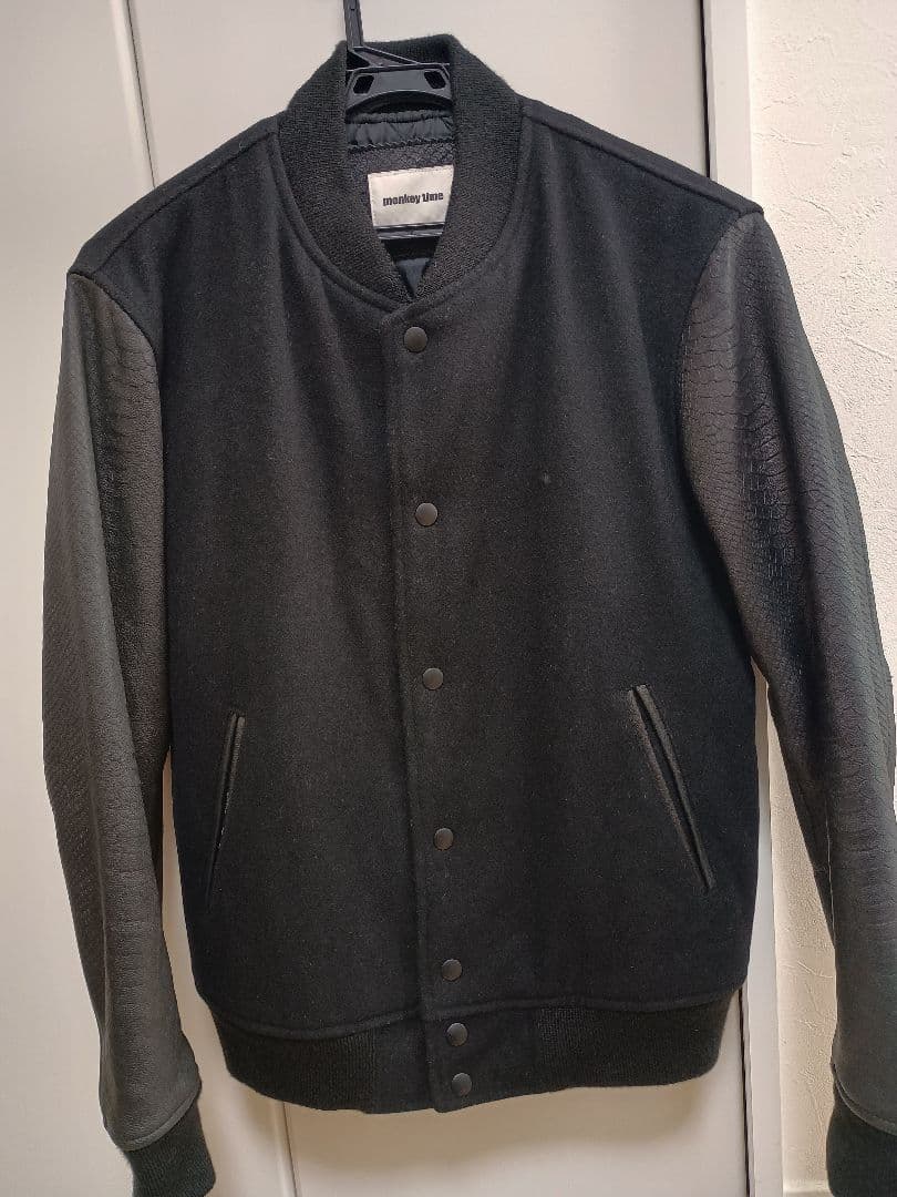 ユナイテッドアローズ monkey time スタジャン ブラック 羊革 希少M