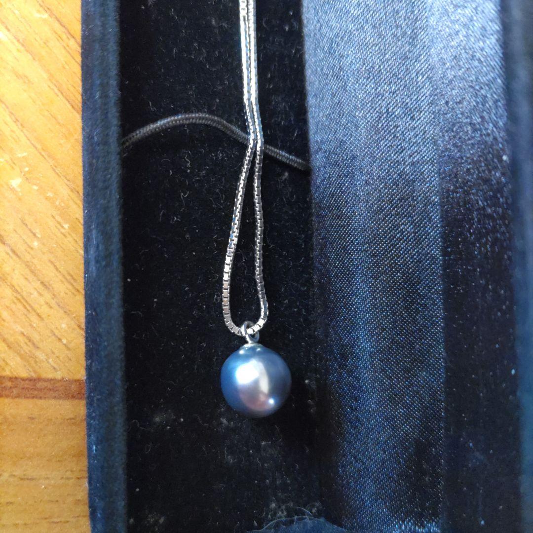 最終値下げ　ブラックパール　ネックレス
