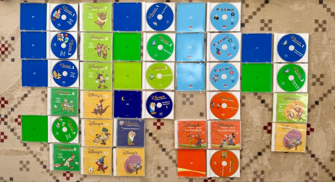 【中古特価】2018 DWE ディズニー英語 DVD、CD、BOOK