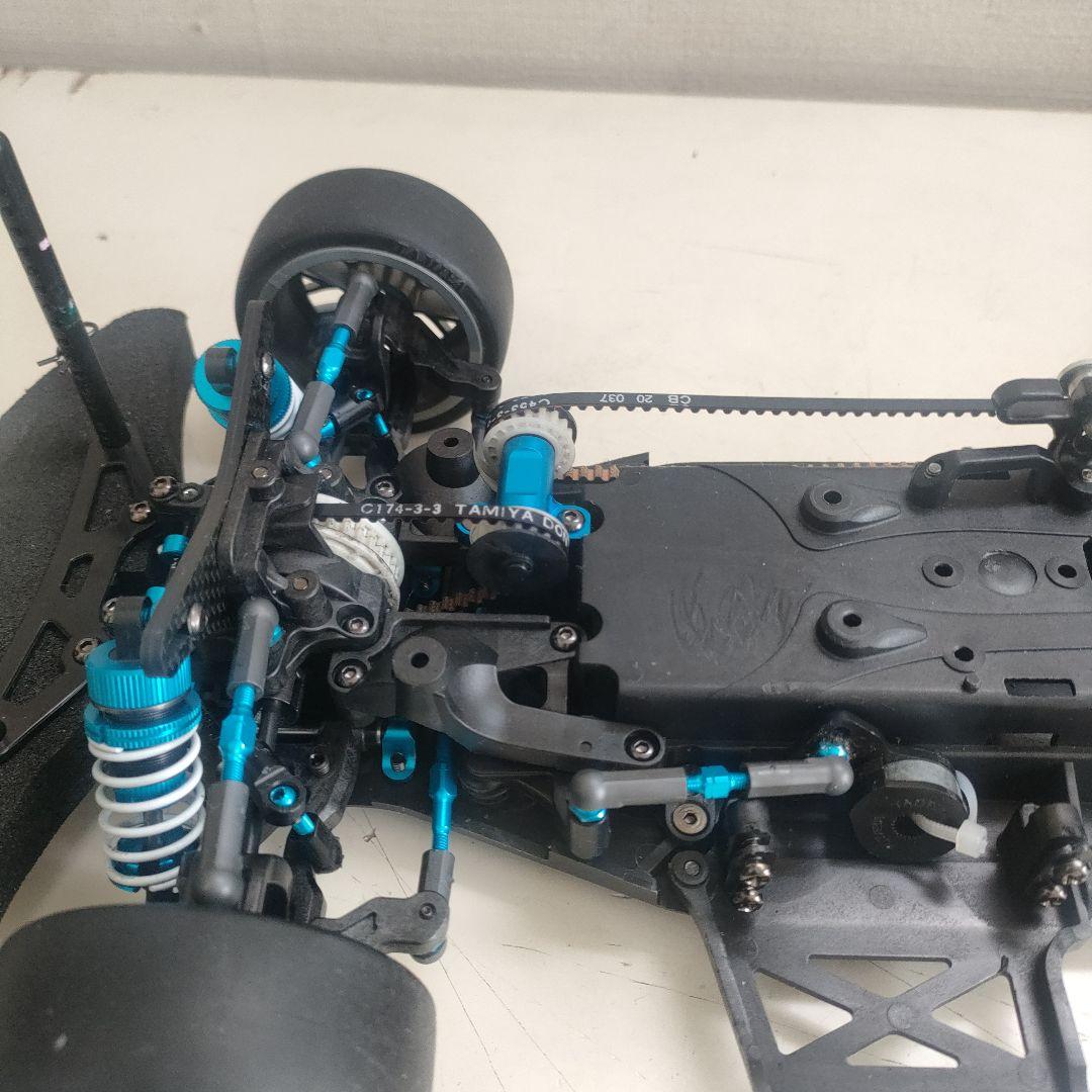 タミヤTA06シャーシ、オプション装備、日産GTRボディ付き