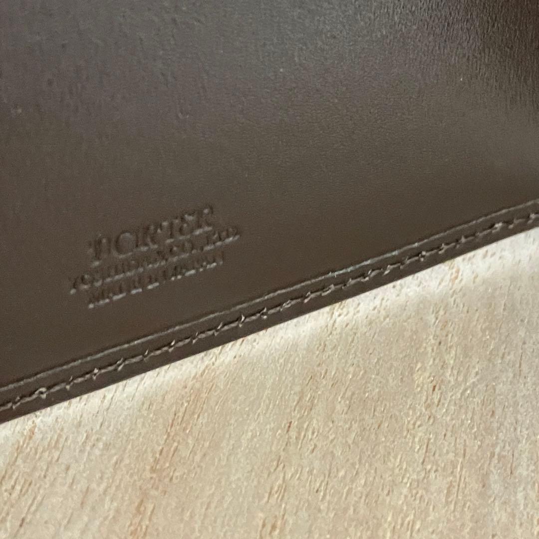 未使用 箱付 PORTER シーン マネークリップ 茶