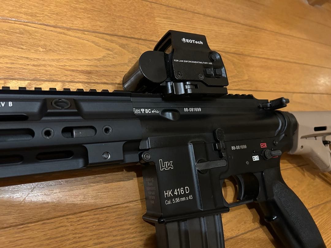 HK 416 D 次世代電動ガン ストック、ダットサイトドルフロmod仕様