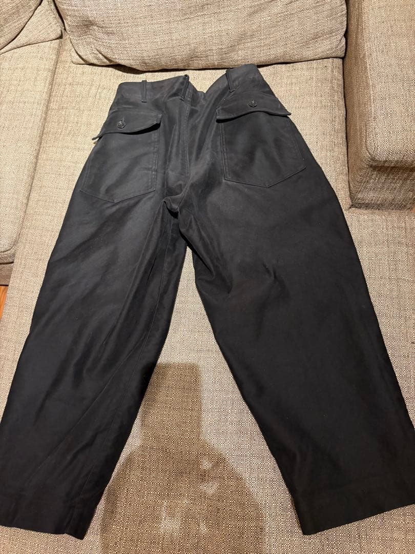 haversack モールスキンノーカラージャケット　ワイドパンツ　セットアップ