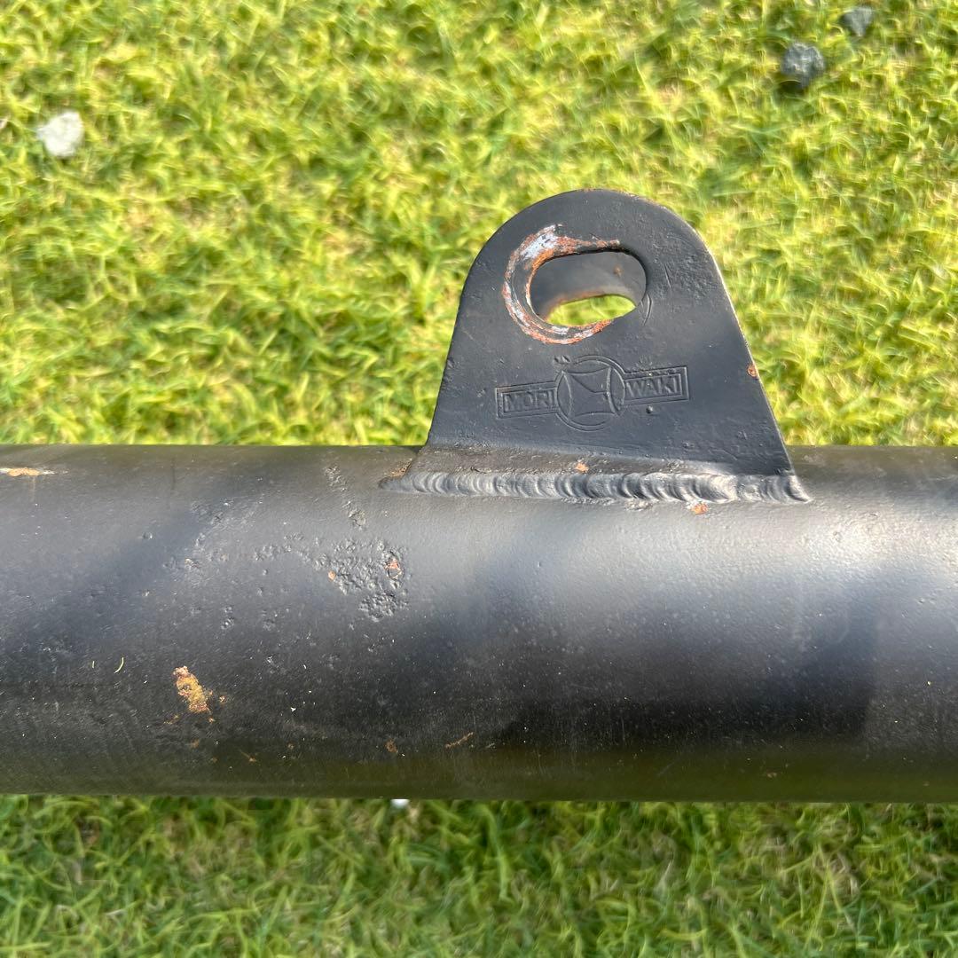 スチール製マフラー 取り付け用フック付き モリワキショート管ワンピース　Z用