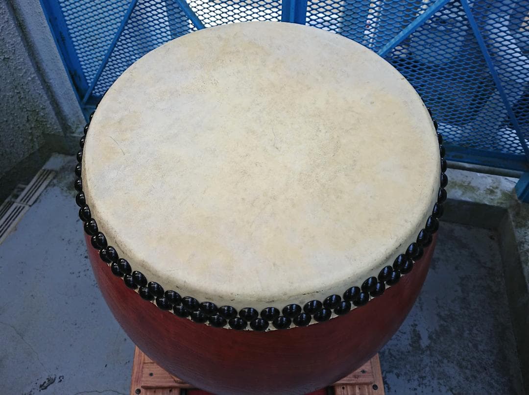 める【送料無料】１尺２寸長胴太鼓　ケース付き