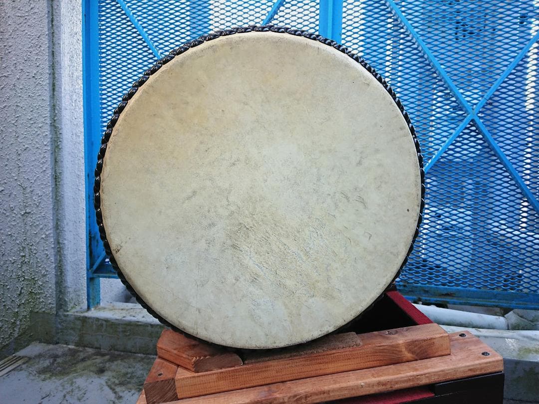 める【送料無料】１尺２寸長胴太鼓　ケース付き