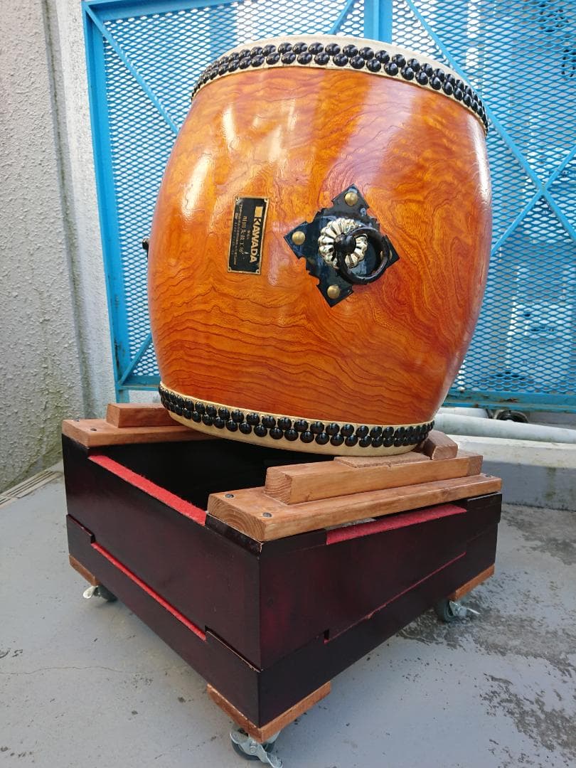 める【送料無料】１尺２寸長胴太鼓　ケース付き