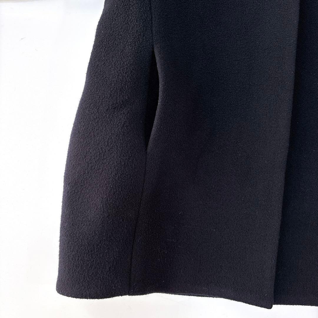 え*り様 美品⁑バビロン　2022 ウールコクーンコート　ネイビー　ノーカラージ