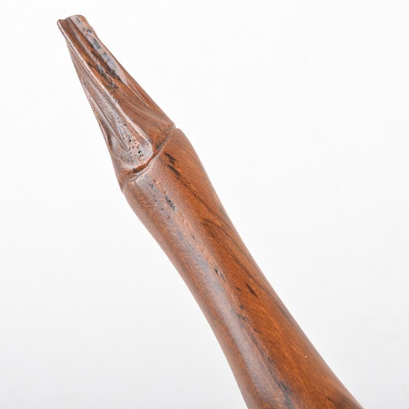 煎茶道具　木彫　瓢箪形　大匙　勺　柄杓　黒檀箱入　C　R6590