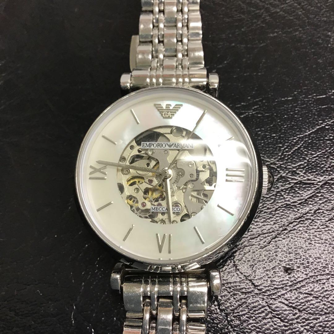 ❣️Emporio Armani❣️エンポリオアルマーニ　手巻き スケルトン腕時計