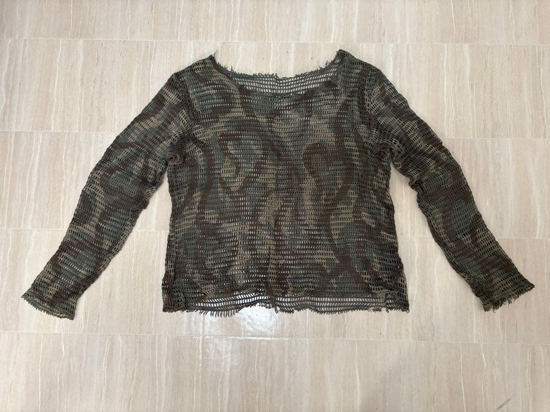 え*ょ様 極美品　ナンバーナイン　トライバル　メッシュ　カットソー　日本製　サイ