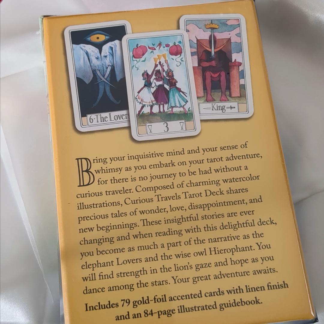 ★正規品タロットカード★リネン仕上げ＆箔押し✨美しい水彩画✨好奇心旺盛な旅へ