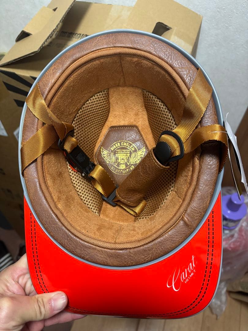 アメリカン　ハーレー　半ヘル　半キャップ　ヘルメット