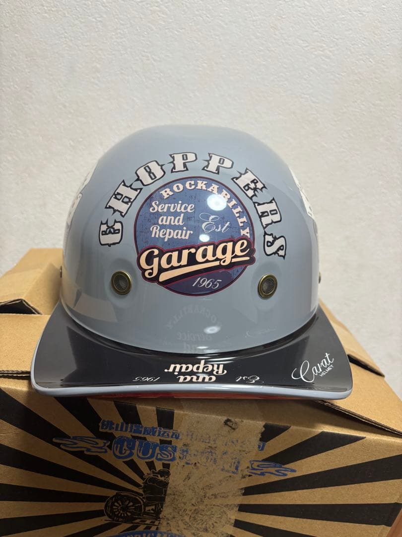 アメリカン　ハーレー　半ヘル　半キャップ　ヘルメット