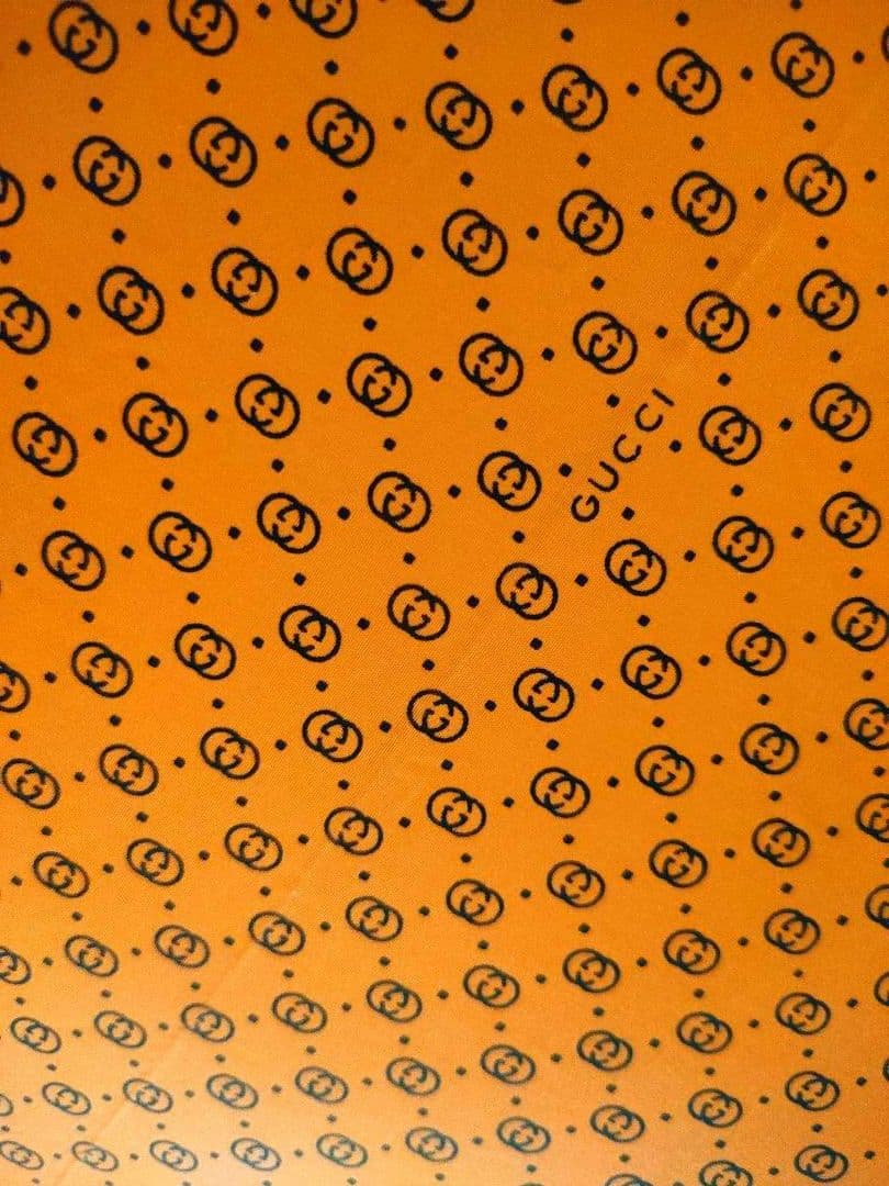 未使用品　オールド　GUCCI　傘　ヴィンテージ 折り畳み傘　オレンジ レア