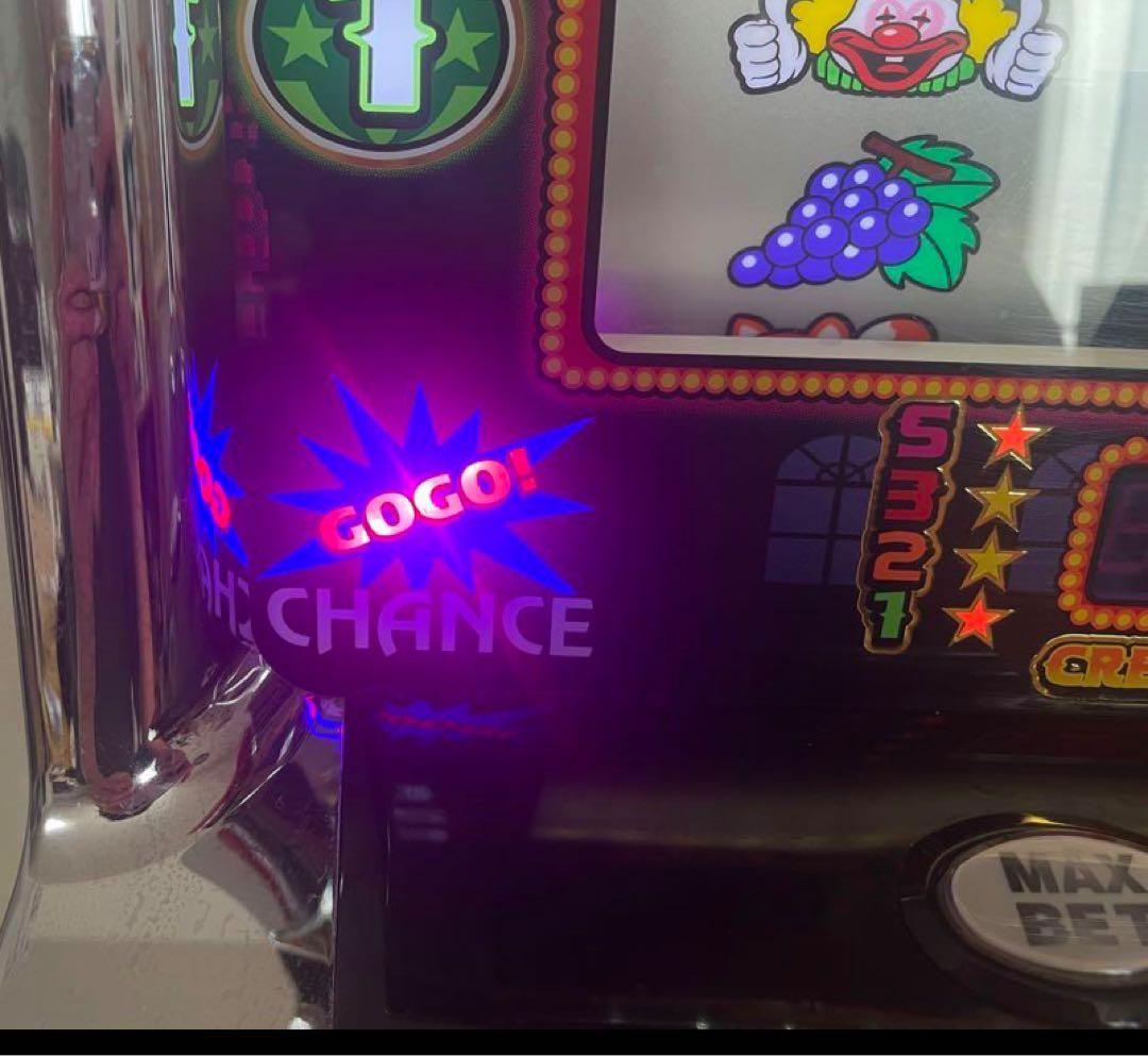 パチスロ実機 ファンキージャグラーKK メダル不要機　家庭用スロット