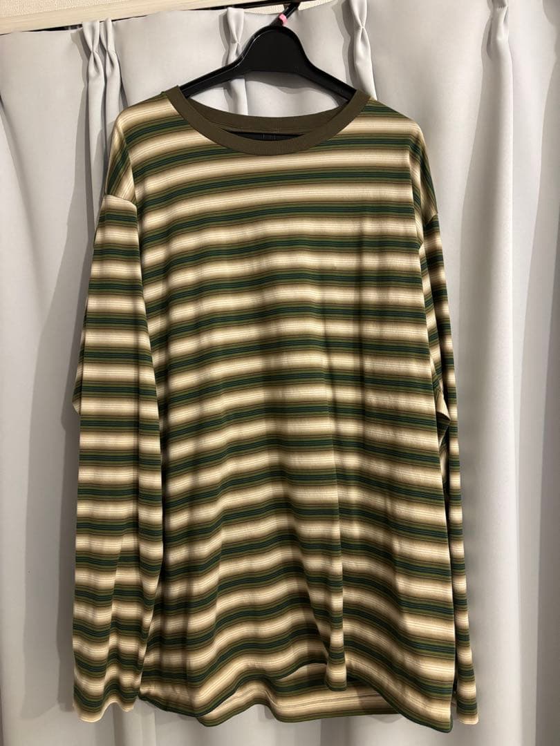 トップス auralee GRADIENT STRIPE JERSEY L/S TEE 5