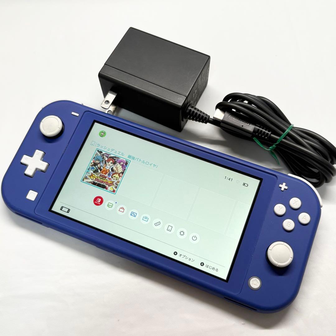【良品☆】任天堂 Switch Lite ブルー 本体 純正充電器 動作確認済み