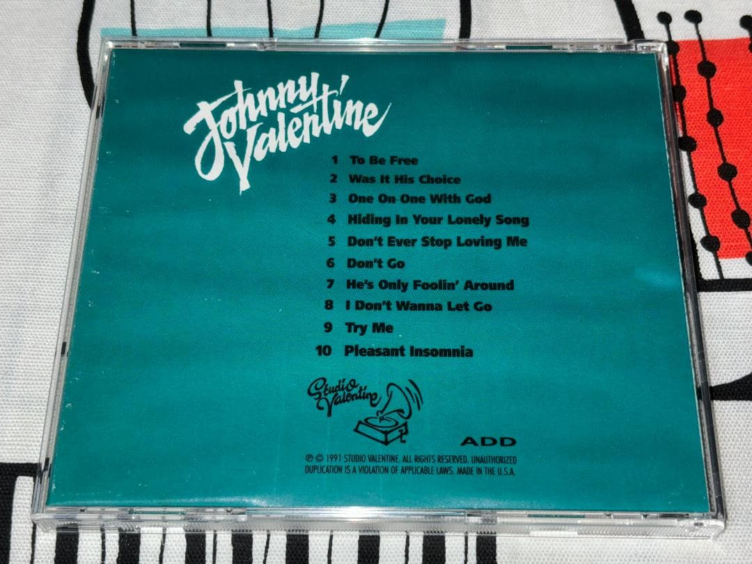 洋楽 JOHNNY VALENTINE \"ONE ON ONE\"