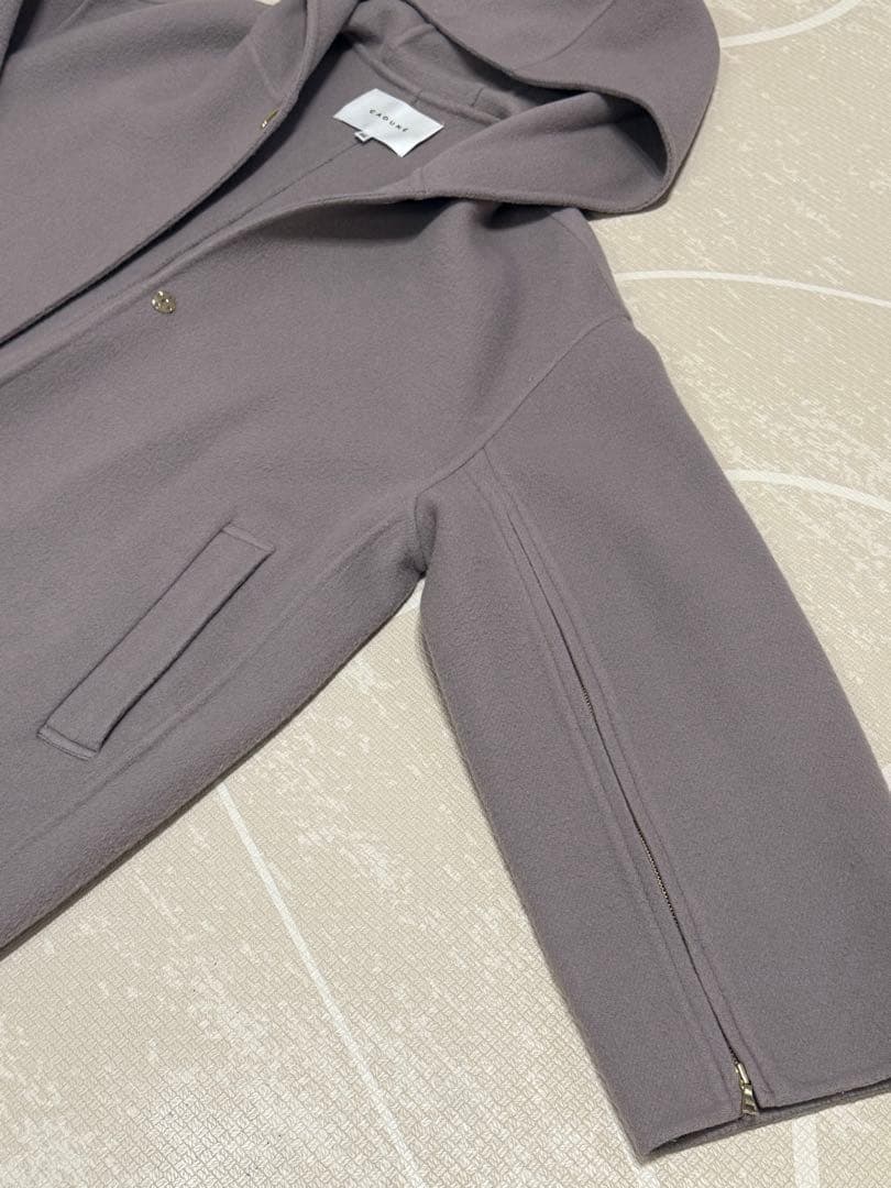 CADUNE フードリバーコート ポンチョ Arpege 36サイズ