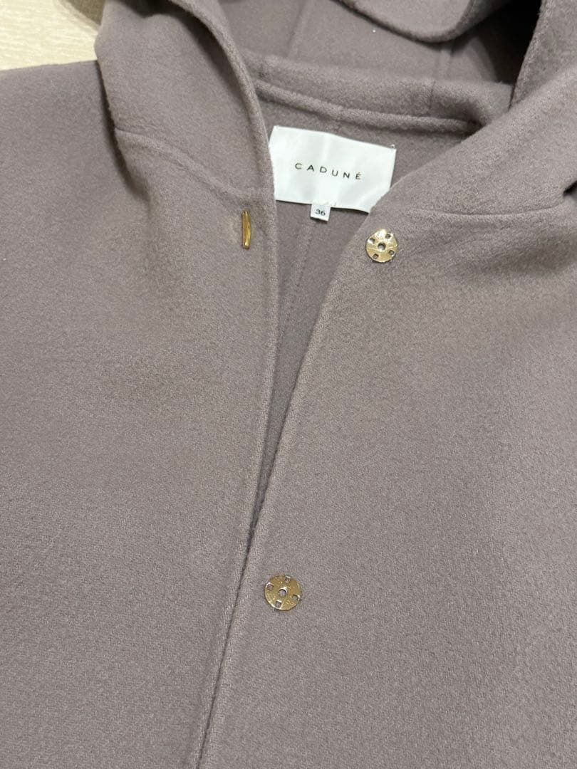 CADUNE フードリバーコート ポンチョ Arpege 36サイズ