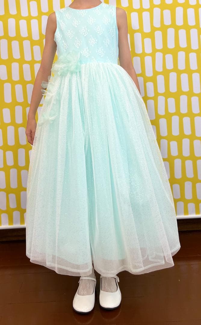 DRESCCO ミントグリーン ドレス・シューズ・ヘッドドレス セット