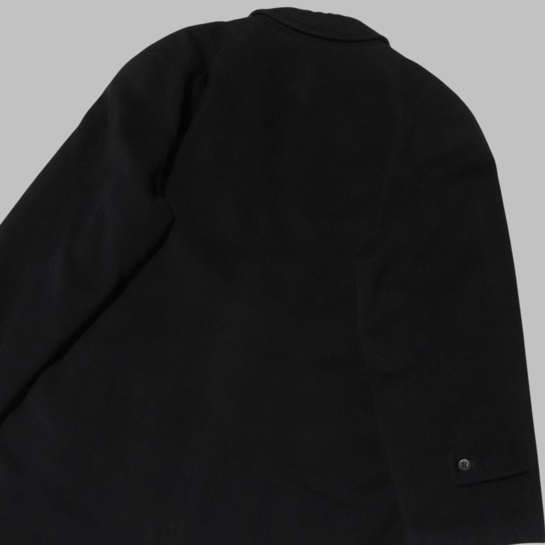 GIVENCHY★ダブル ハーフコート★カシミヤ ウール★短丈★80s★黒★M
