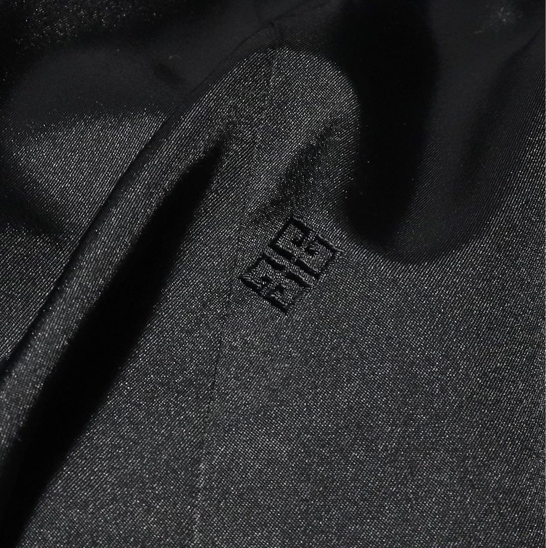 GIVENCHY★ダブル ハーフコート★カシミヤ ウール★短丈★80s★黒★M