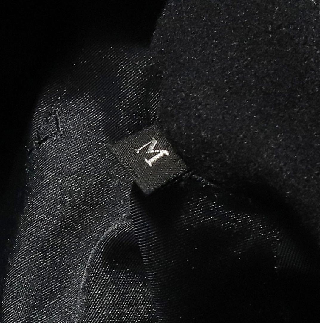 GIVENCHY★ダブル ハーフコート★カシミヤ ウール★短丈★80s★黒★M