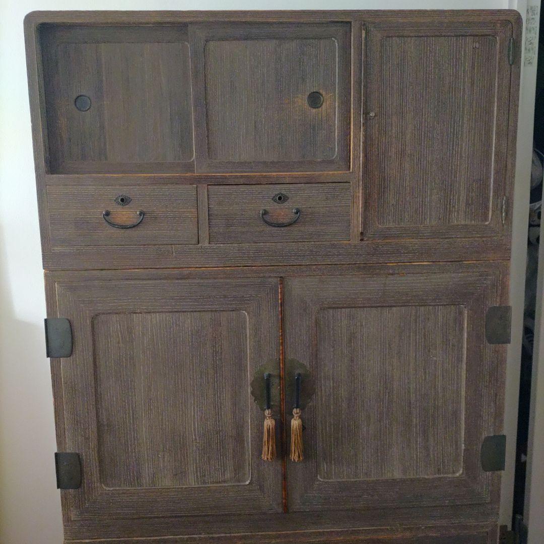 昭和レトロ　着物 桐箪笥　古道具　3分割可能