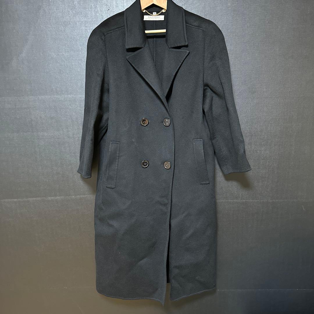 み*け様 ✨希少✨激安✨カシミヤ100% KAMANTA ブラック ロングコート